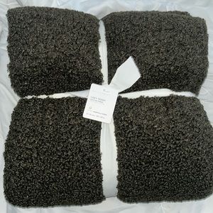 Brand new pottery barn teddy throw blanket